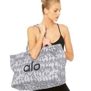 ALO Yoga Tie-Dye Gray Tote Bag